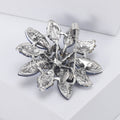 Alloy Crystal Flower Brooch Pin For Versatile Clothing Decoration view 4