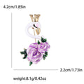 Alloy Enamel Swan Brooch Pin For Coats And Blazers view 5