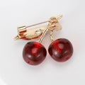 Alloy Cherry Fruit Brooch Pin For Cute Clothing Accessories view 4
