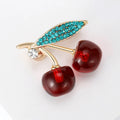 Alloy Cherry Fruit Brooch Pin For Cute Clothing Accessories view 3