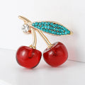 Alloy Cherry Fruit Brooch Pin For Cute Clothing Accessories view 2