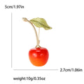 Alloy Cherry Fruit Brooch Pin For Fresh Fashion Accessories view 5