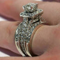 New Square Princess Ring Luxury Party Ring For Women European Cross Border Fashion Jewelry view 4