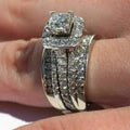 New Square Princess Ring Luxury Party Ring For Women European Cross Border Fashion Jewelry view 3