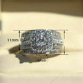 New Square Princess Ring Luxury Party Ring For Women European Cross Border Fashion Jewelry view 5