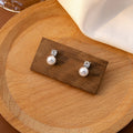 Elegant Cherry Pearl Clip On Earrings With Zircon Leaf Alloy Setting For Women Sweet No Piercing Earrings view 3