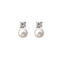 Elegant Cherry Pearl Clip On Earrings With Zircon Leaf Alloy Setting For Women Sweet No Piercing Earrings view 5
