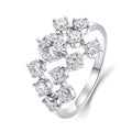 European American Minimalist Index Finger Ring, Light Luxury Sparkling Starry Fashion Ring view 1