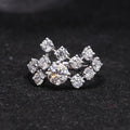 European American Minimalist Index Finger Ring, Light Luxury Sparkling Starry Fashion Ring view 2