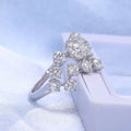 European American Minimalist Index Finger Ring, Light Luxury Sparkling Starry Fashion Ring view 4
