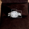 Style Geometric Zircon Ring Fashion Creative Unisex Wedding Exchange Ceremony Jewelry view 5