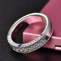 Japanese Korean Magazine Style Thick Band Ring, Unisex Couple Matching Metal Finger Ring view 2