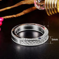 Japanese Korean Magazine Style Thick Band Ring, Unisex Couple Matching Metal Finger Ring view 4