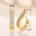 Oversized Hollow Floral Hoop Earrings, European American Light Luxury Round Earrings view 4