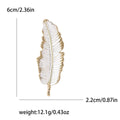 Alloy Feather Brooch For Coat And Suit Decoration view 5