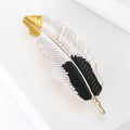 Alloy Feather Brooch For Coat And Suit Decoration view 3