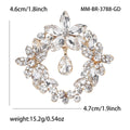 Alloy Crystal Wreath Brooch For Coats Suits And Apparel view 5