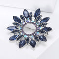 Alloy Rhinestone Crystal Flower Brooch Pin for Fashion Garments view 3