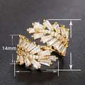 Korean Japanese Leaf Open Index Finger Ring For Women, Adjustable Luxury Statement Fashion Jewelry view 5