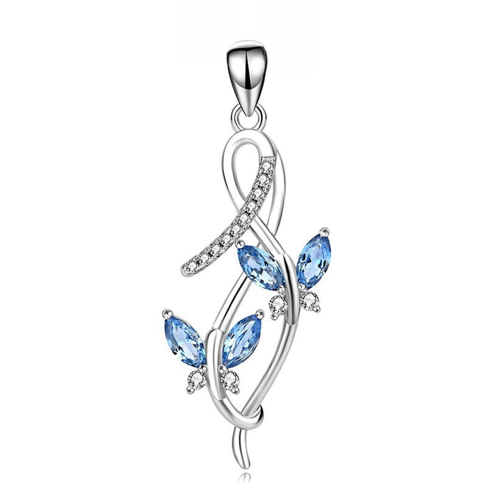 Style Butterfly Pendant Necklace Twisted Cross Double Wing Fashion Jewelry For European Export