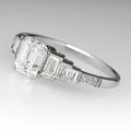 New Anniversary Celebration Finger Ring Fashion T Shape Square Zircon Versatile Sugar Cube Ring view 3