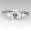New Anniversary Celebration Finger Ring Fashion T Shape Square Zircon Versatile Sugar Cube Ring view 2