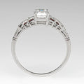 New Anniversary Celebration Finger Ring Fashion T Shape Square Zircon Versatile Sugar Cube Ring view 4