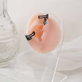 Thorn Vine Ear Cuff With Asymmetric Star Crystal Chain Cross Tassel Alloy Clip On Earrings view 3