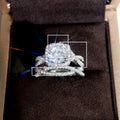 Luxury Zircon Cross Ring Set With Inlaid Stones European American Fashion Jewelry For Women view 5