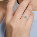 Mother's Day MOM Letter Heart Open Ring, Fashion Adjustable Mom Series Gift Ring For Women view 2