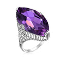 Fashion Exaggerated Marquise Eye Ring, Trendy Statement Finger Jewelry For Women view 2
