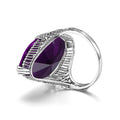 Fashion Exaggerated Marquise Eye Ring, Trendy Statement Finger Jewelry For Women view 3