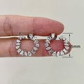 Minimalist Geometric Zircon Stud Earrings Personalized Luxury Exaggerated Ear Jewelry view 5