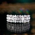 Sparkling Starlight Multi Layer Hip Hop Row Zircon Pinky Ring For Trendy Women view 2