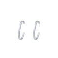 Elegant Silver Tone Alloy Minimalist Geometric Round Hoop Style Women's Fashion Earrings view 5