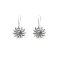 Vintage Bohemian Alloy 3D Daisy Flower Dandelion Drop Hook Vacation Style Women's Earrings view 5