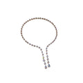 Light Luxury Copper Teardrop Zircon Adjustable Choker Necklace With Designer Water Drop Pendant view 5