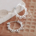 Vintage New Chinese Style Lotus Metal Ear Cuff Earrings Fresh Court Style Hoop Earrings For Women view 5