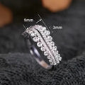 Minimalist Hollow Wave Women's Ring, Cool Style Premium Index Finger Ring For Fashion view 5