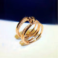 Korean Style Celebrity Inspired Wide Band Ring For Women Elegant Trendy Fashion Jewelry view 2