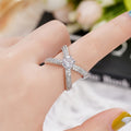 Light Luxury Niche Design Cross Ring For Women Fashion Personality Finger Ring For view 4