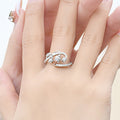 New 3D Rose Bud Open Ring, Light Luxury Adjustable Floral Finger Jewelry With Fine Craft view 4