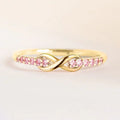 New Infinity Loop Small Bow Ring For Women, Light Luxury Delicate Fashion Finger Jewelry view 3