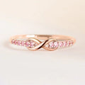 New Infinity Loop Small Bow Ring For Women, Light Luxury Delicate Fashion Finger Jewelry view 5