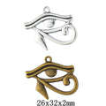 Zinc Alloy Eye Charm Pendant No.894675 for DIY Necklace Bracelet Jewelry Making view 1