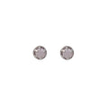 Elegant Mini Korean Silver Needle Pink Blue Moonstone Rhinestone Barbell Stud Fashion Earrings view 5