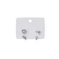 Korean Mini Heart Butterfly Zircon Rhinestone Silver Needle Four Piece Cartilage Stud Earrings view 5