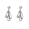 Elegant Pearl Stud Irregular Alloy Teardrop Fan Tassel Long Dangle Women's Luxury Statement Earrings view 5