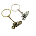 Metal Minimalist Motorcycle Keychain Car Key Ring Gift view 5