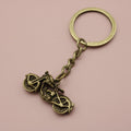 Metal Minimalist Motorcycle Keychain Car Key Ring Gift view 6